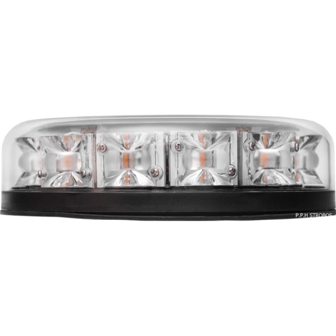 Girofar LED Magnetic aerodinamic (doar 4,5 cm inaltime) 12-24V 12 LED-uri de 3W - 5 ani Garantie